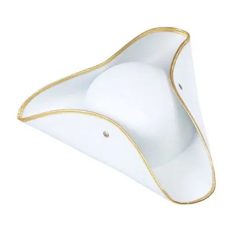 Palarie tricorn alba