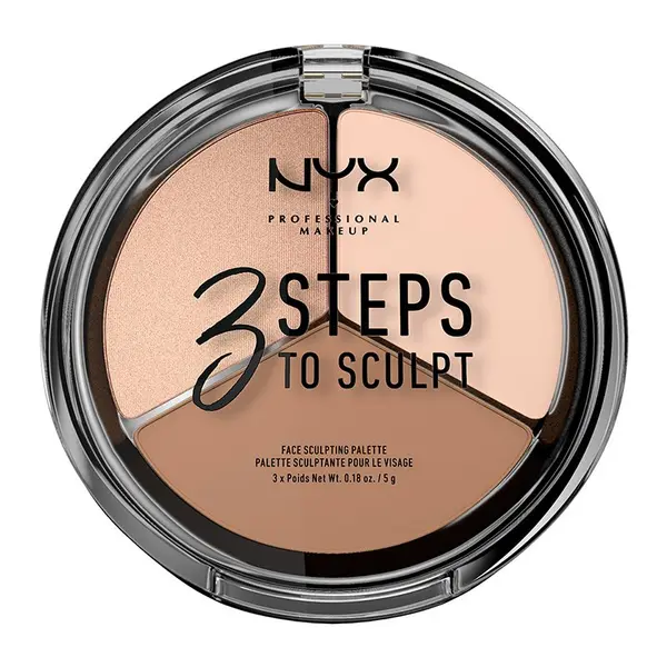 Paleta Conturare NYX Professional Makeup 3 Steps To Sculpt Fair