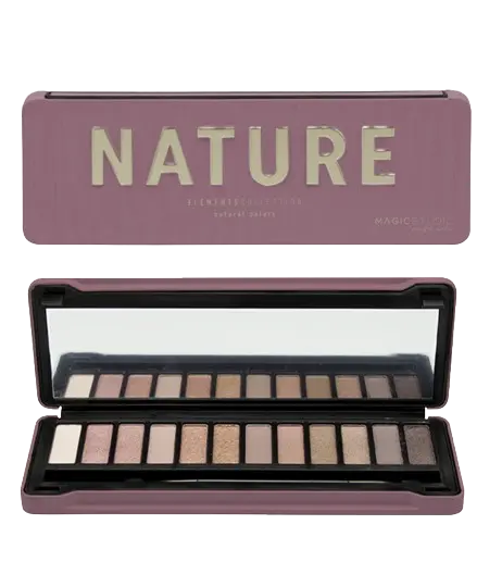 Paleta de farduri pentru pleoape Nature cu 12 culori 25560, 12x1.2g, Magic Studio