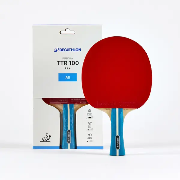 PALETĂ DE TENIS DE MASĂ TTR 100 POLIVALENTĂ 3* ITTF
