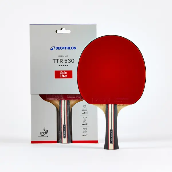 PALETĂ DE TENIS DE MASĂ TTR 530 SPIN 5* ITTF CLUB