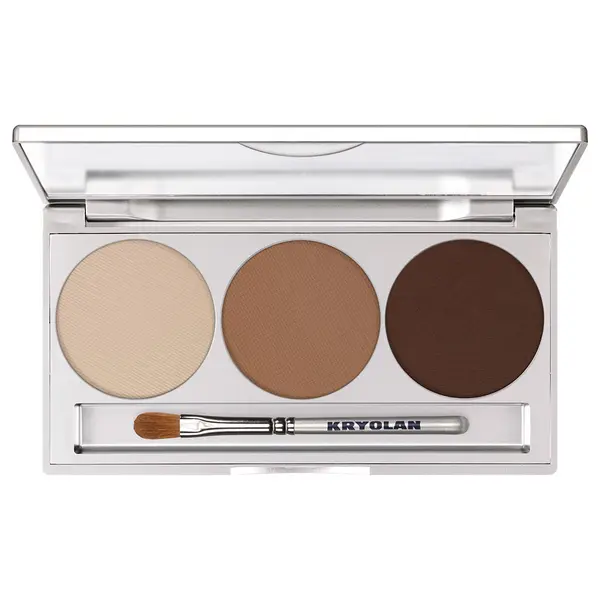 Paleta farduri de pleoape Kryolan Eye Shadow Trio Smokey Nude 7.5 g