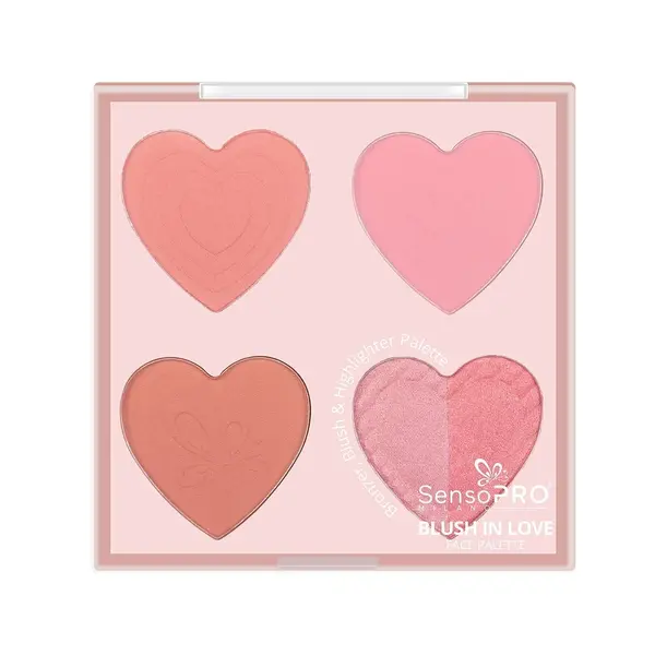 Paleta Multifunctionala Blush in Love SensoPRO Milano, Peachy Promise