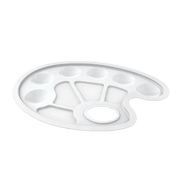 Paleta pentru pictura Keyroad ovala, 23.2 cm, plastic