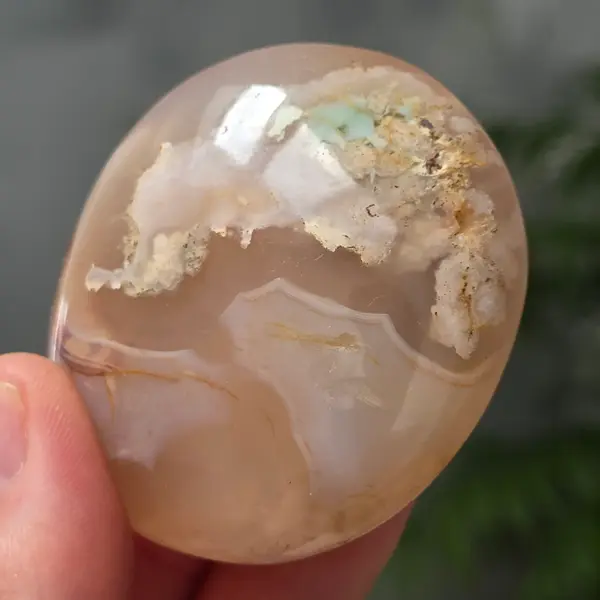 Palmstone agat coral floare rosu m24