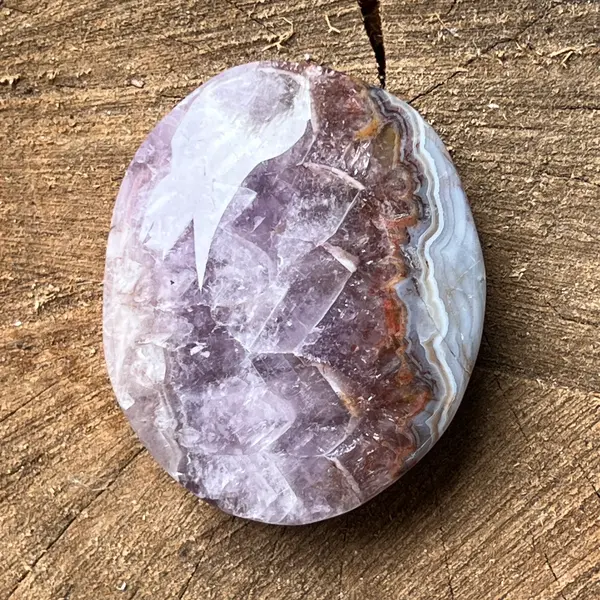 Palmstone ametist cu agat druzy model 1