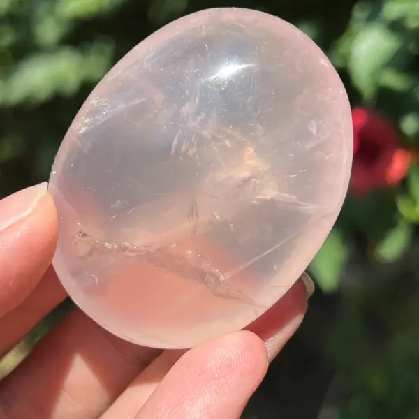 Palmstone cuart roz perlat din Madagascar, girasol m6