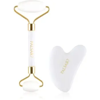 PALSAR7 Massage Roller and Guasha White Jade rulou de masaj facial și accesoriu de masaj