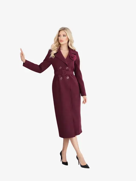 Palton "Royal Betty", Burgundy - S