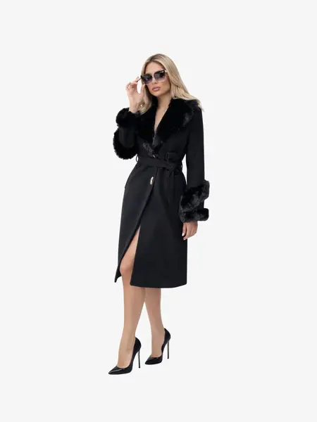 Palton "Royal Luxury", Negru - S