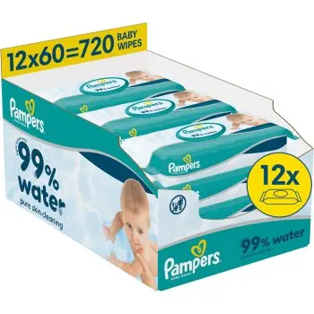 Pampers 99% Water Baby Wipes Servetele umede pentru copii