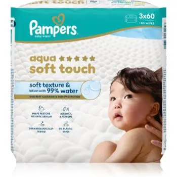 Pampers Aqua Soft Touch Servetele umede pentru copii