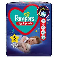 Pampers night pants nr.5 (12-17 kg) 22 bucati