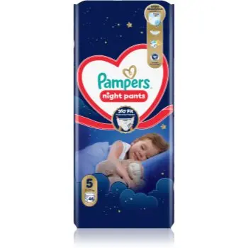 Pampers Night Pants Size 5 scutece de unică folosință tip chiloțel pentru noapte