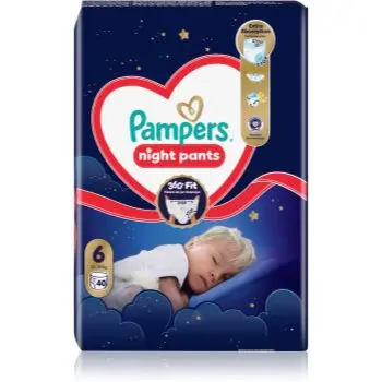 Pampers Night Pants Size 6 scutece de unică folosință tip chiloțel pentru noapte