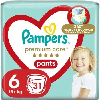 Pampers Premium Care Pants Size 6 scutece de unică folosință tip chiloțel