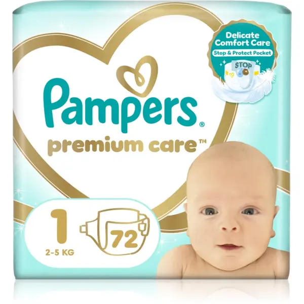 Pampers Premium Care Size 1 scutece de unică folosință 2-5 kg 72 buc