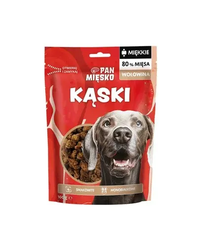 PAN MIĘSKO Cubulețe de Vită gustare pentru câini 100 g