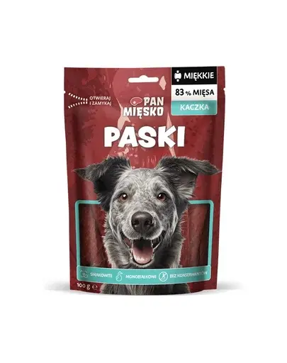 PAN MIĘSKO Fâșii de rață gustare pentru câini 100 g