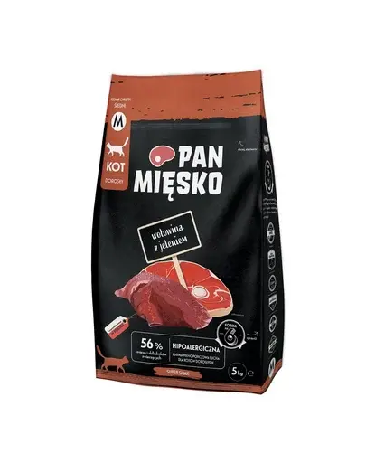 PAN MIĘSKO mancare pisici cu vita si caprioara M 5 kg