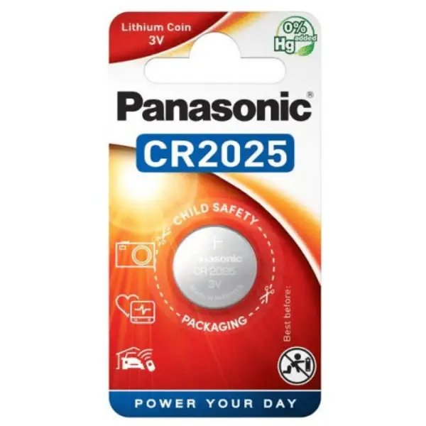 Panasonic Baterie Panasonic CR-2025L/2BP, 3V, litiu