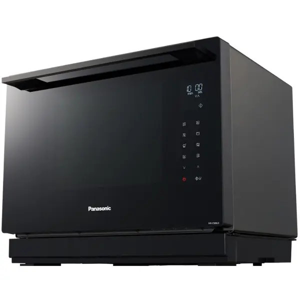 Panasonic Cuptor cu microunde Panasonic NN-CS88LBEPG, 31 l, 1000 W, Inverter, Digital, Abur, Grill, Panou de control tactil, Negru