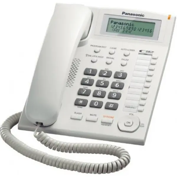 Panasonic Telefon analogic Panasonic KX-TS880FXW, Caller ID, Alb