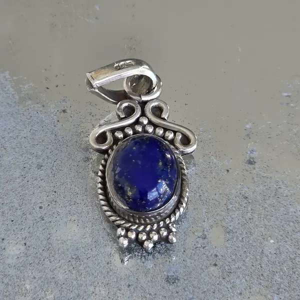 Pandantiv argint lapis lazuli | Blue 4