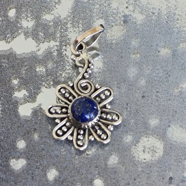 Pandantiv argint lapis lazuli | Blue 5