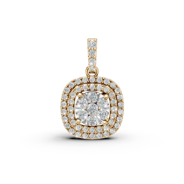 Pandantiv din aur galben cu diamante de 0.7ct