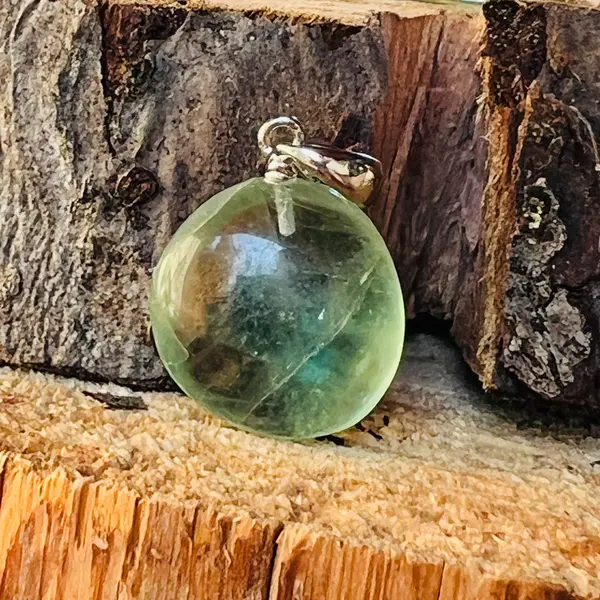 Pandantiv fluorit verde DROP