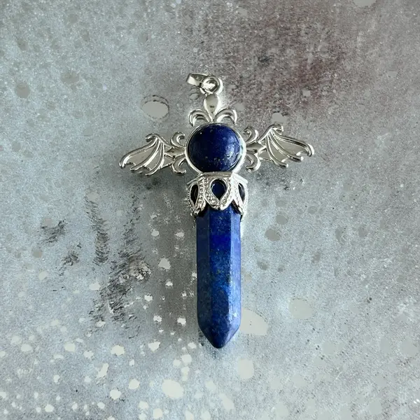 Pandantiv lapis lazuli Point Wing