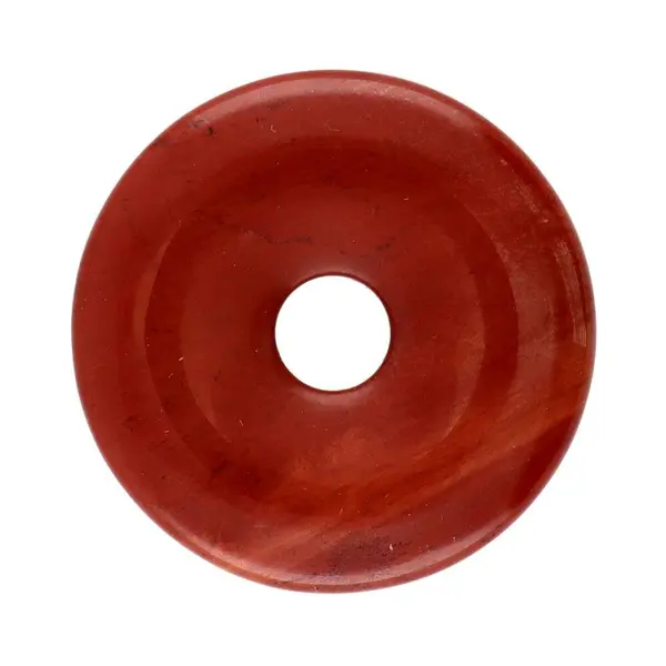 Pandantiv piatra pi donut jasp rosu L