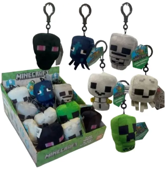 Pandantiv rucsac Just Toys Games: Minecraft - Charms (pluș), sortiment