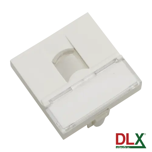 Panel cu o fereastră Keystone Jack 45×45 mm, PVC, rezistență 2J, DLX Electric
