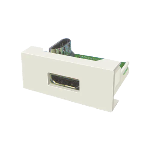 Panel cu socket HDMI 1.4 pentru canal de cablu compartimentabil DLX, 1 modul, alb RAL 9010