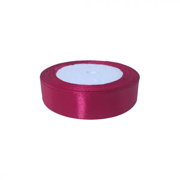 Panglica din satin pentru decorare, ciclam, 22.5m x 2.5 cm