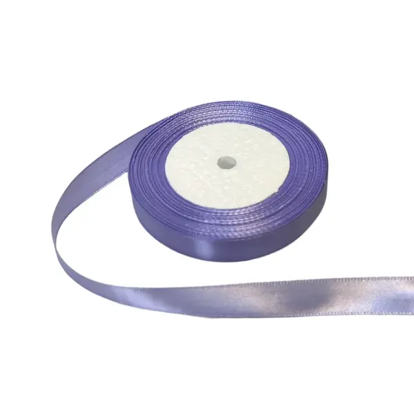 Panglica din satin pentru decorare,lila, 22.5m x 1.5 cm