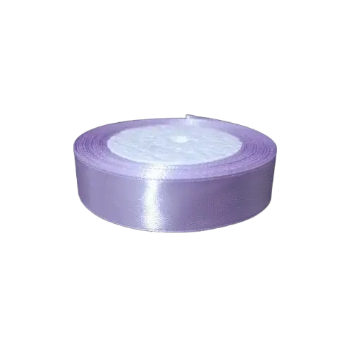 Panglica din satin pentru decorare, mov deschis, 22.5m x 2.5 cm