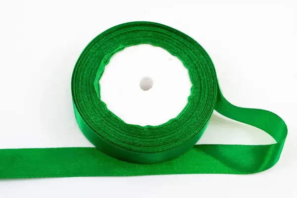 Panglica din satin pentru decorare,verde, 22.5m x 2cm