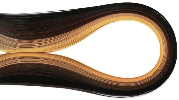 Panglici pentru quilling Em art - 5 mm/39 cm, maro(100 buc.)