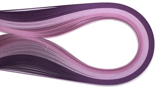 Panglici pentru quilling Em art - 5 mm/39 cm, mov(100 buc.)