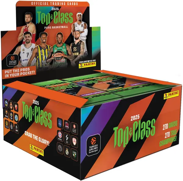 Panini Euroleague Top Class: Display of 24 Packs (8 cards per pack)