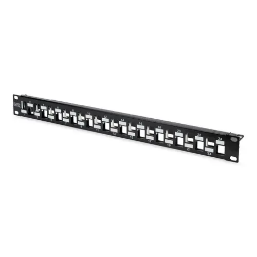Panou de corectie, Digitus, 24 porturi, Negru