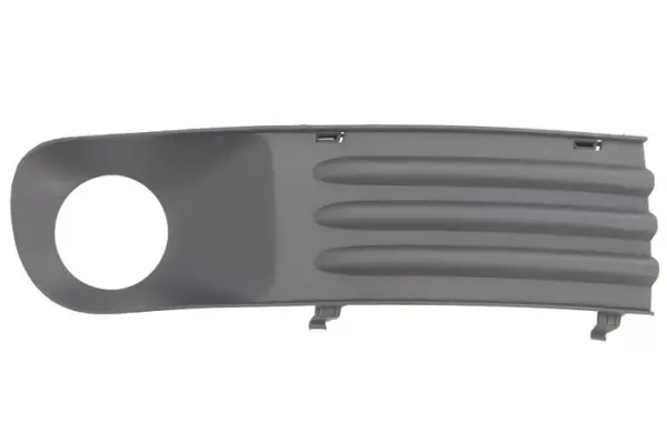 Panou fata fata Dreapta (cu orificii lampa ceata, plastic, gri) potrivit VW MULTIVAN T5, TRANSPORTER T5 11.03-08.15 09.09-04.15