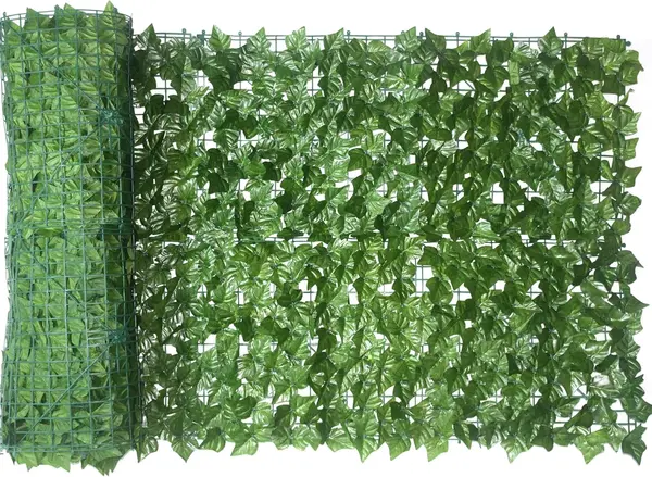 Panou Gard Artificial cu Frunze Ivy 3m x 1m, Paravan Verde, Balcon, Terasa, Gradina