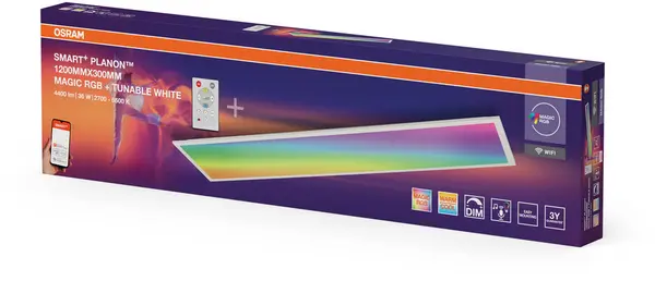 Panou inteligent Osram - Magic RGB, 1200 x 300 mm, alb