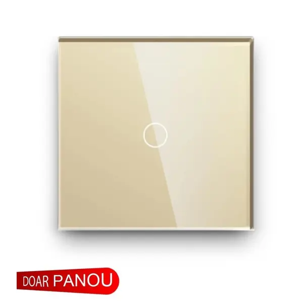 Panou întrerupător simplu din sticlă M1