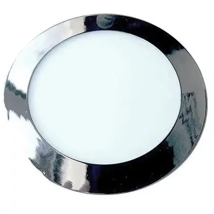 Panou LED slim rotund 24W 4000K - crom V-TAC SKU-6353
