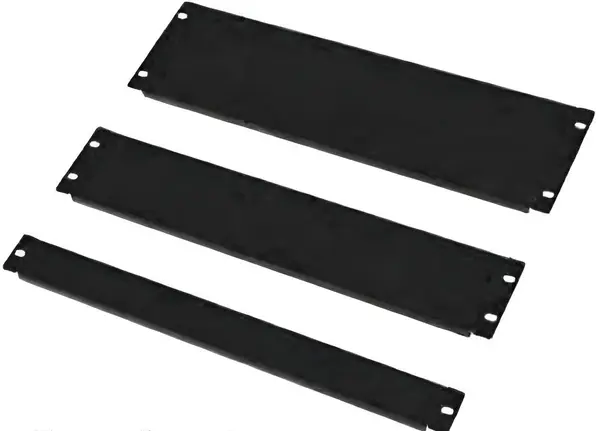 Panou obturator metalic 4U, standard rack 19 inch, otel SPCC 1 mm, negru, SAF-BLINDPANEL4U
